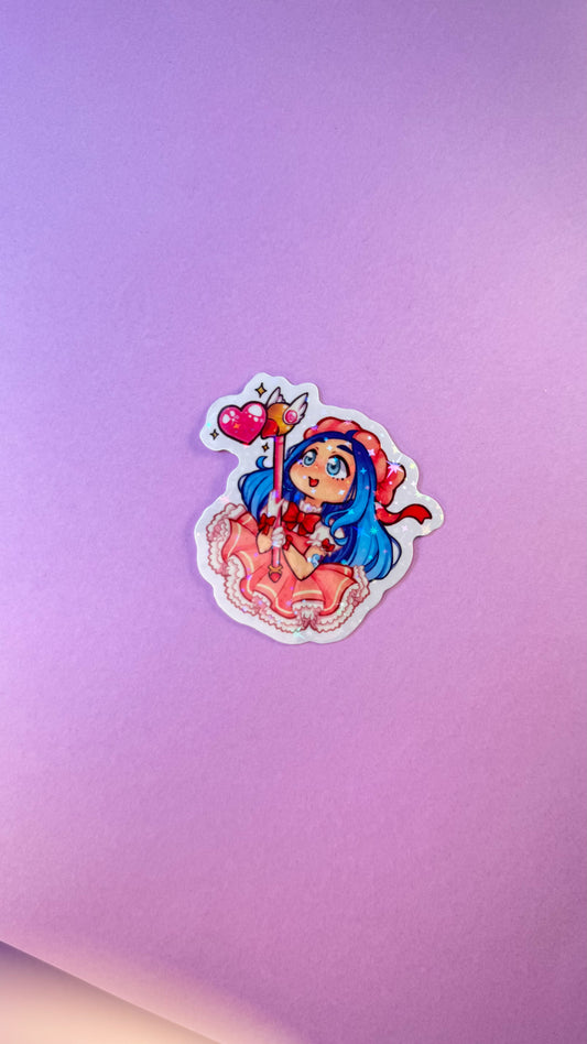 OC Chasseuse de cartes - STICKERS (≠ formats)