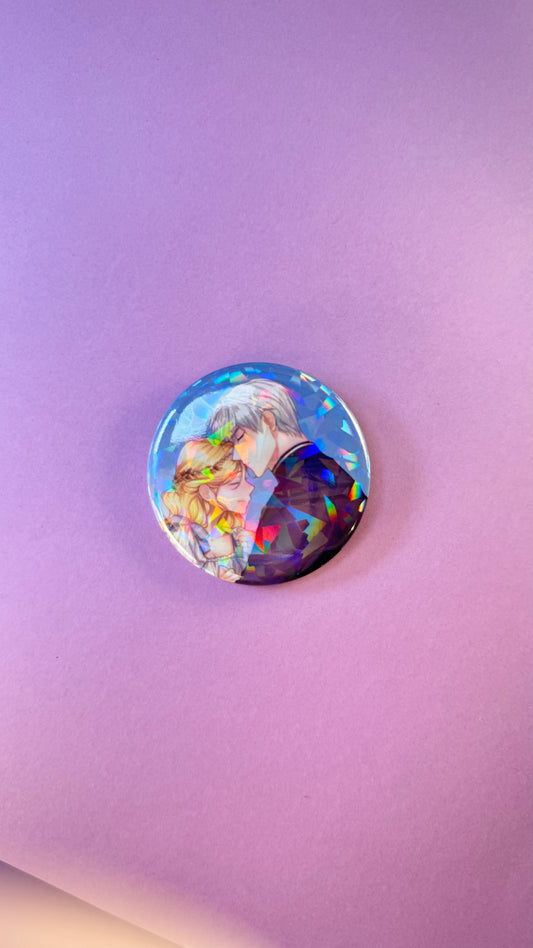 BADGE PINS ROND - Rudbeckia 2 (≠ formats)