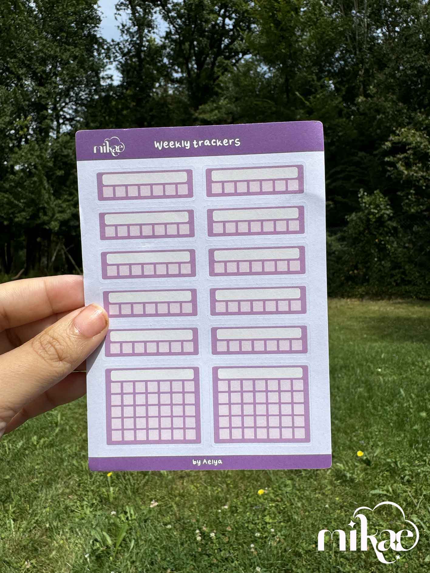 STICKERSHEET - Tracker (10 modèles)