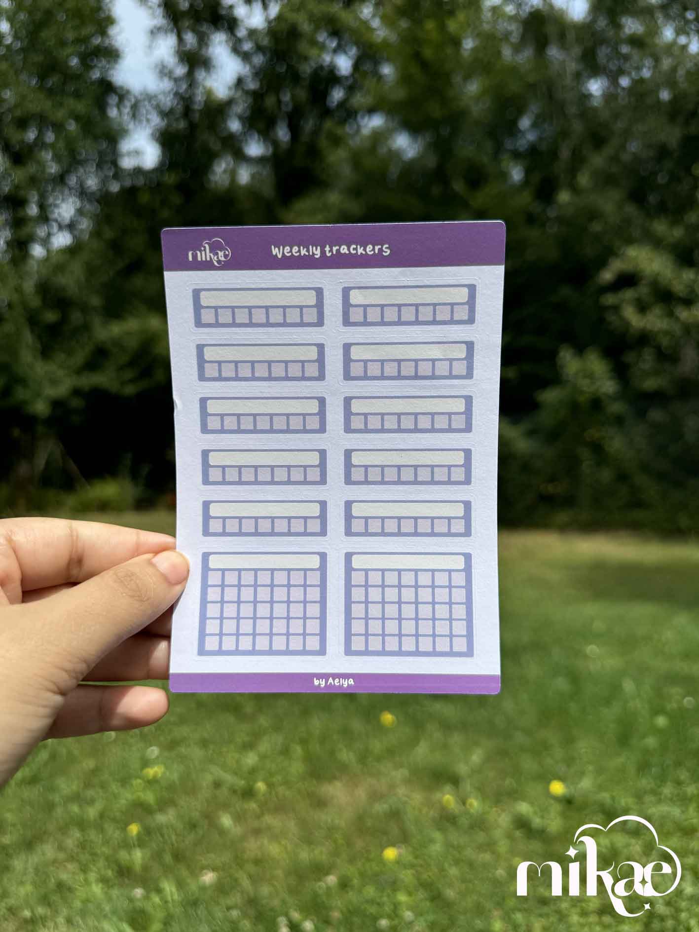 STICKERSHEET - Tracker (10 modèles)