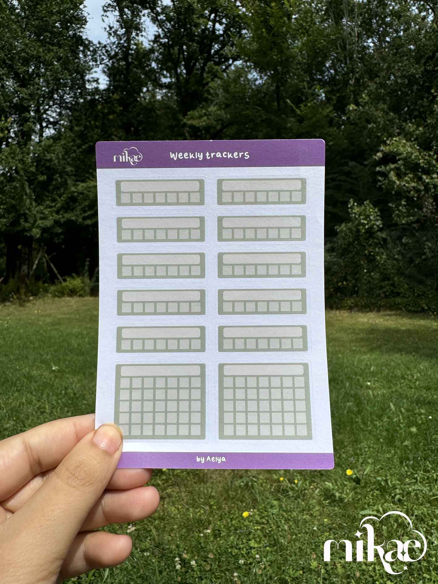 STICKERSHEET - Tracker (10 modèles)