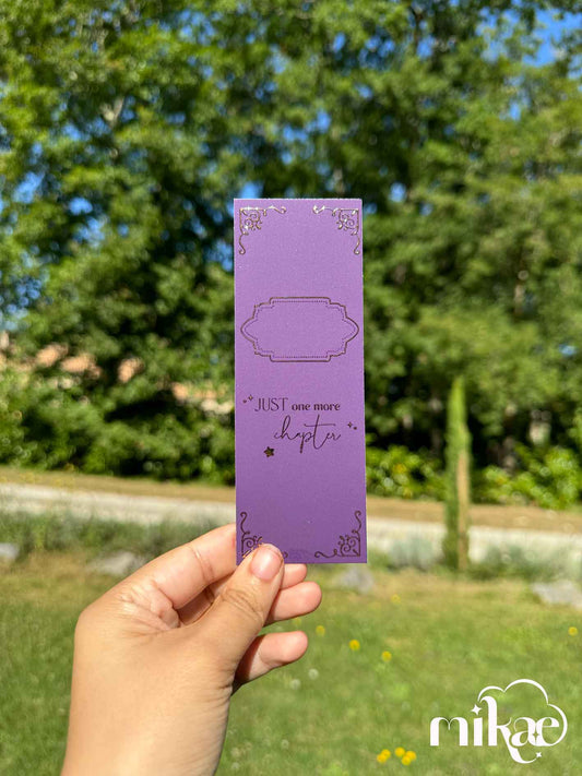 MARQUE-PAGE 2 "Just one more chapter"