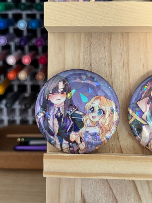 BADGE PINS ROND - Athanasia 1 (≠ formats)