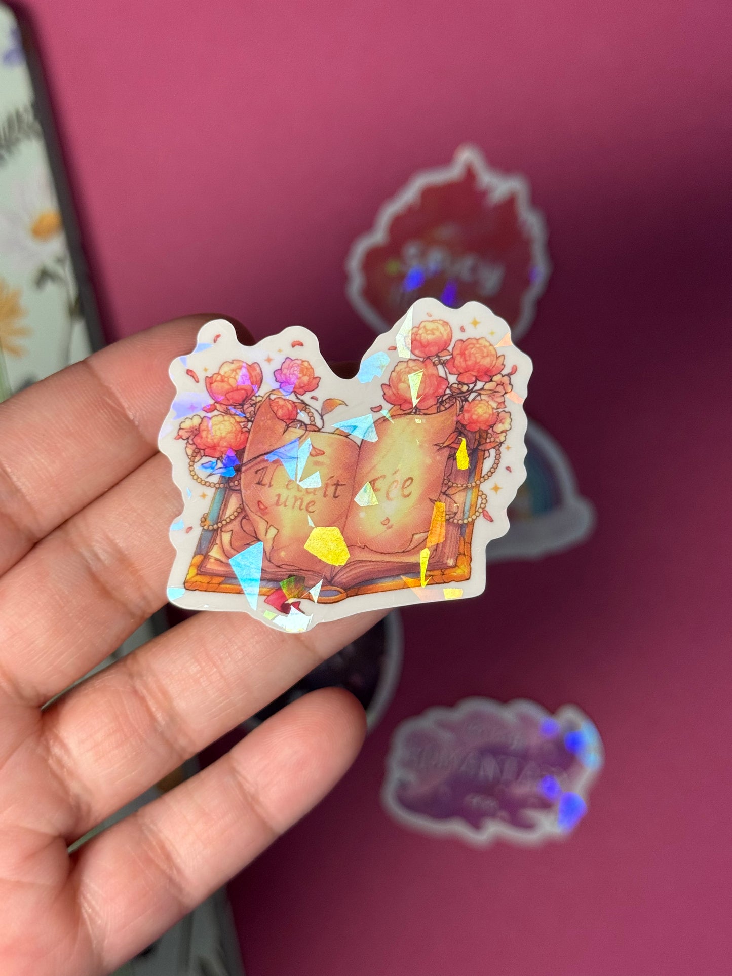 Booklovers 1 - STICKER M holo prisma (6 modèles)