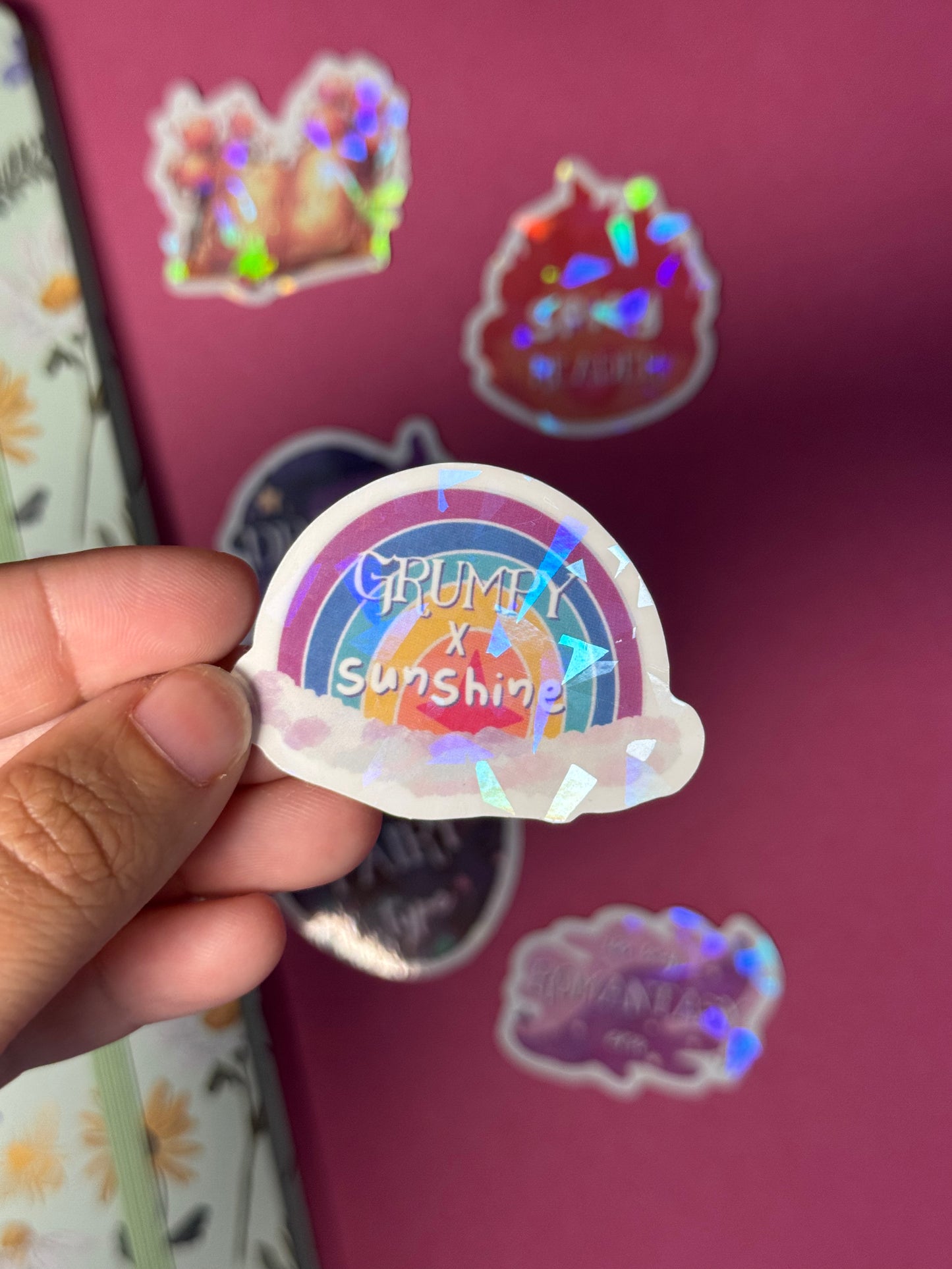 Booklovers 1 - STICKER M holo prisma (6 modèles)