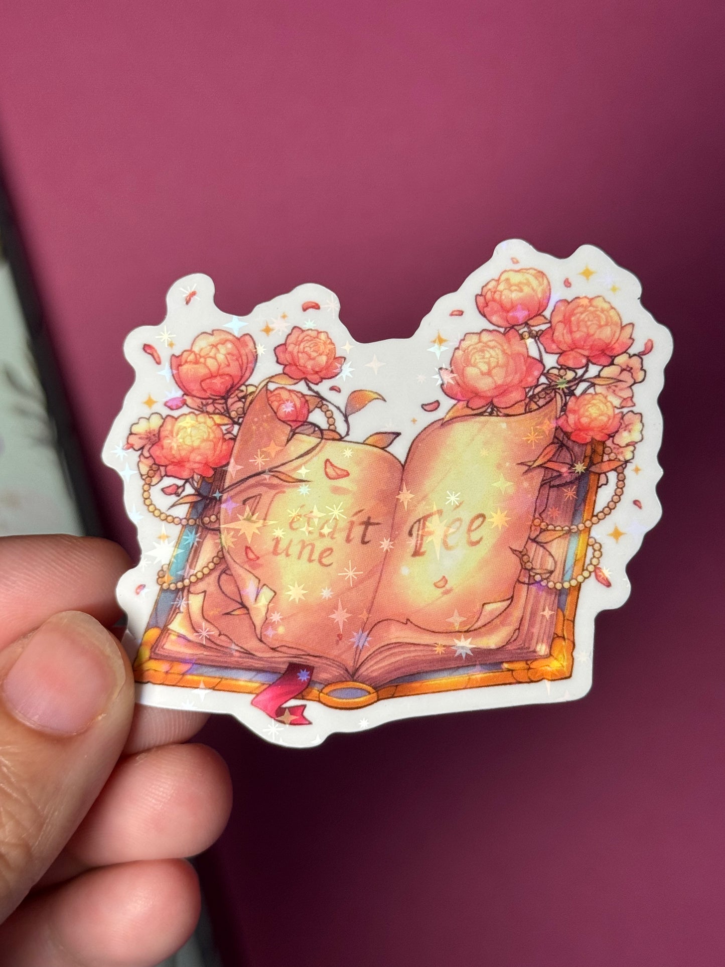 Magic Book - STICKER L holo star