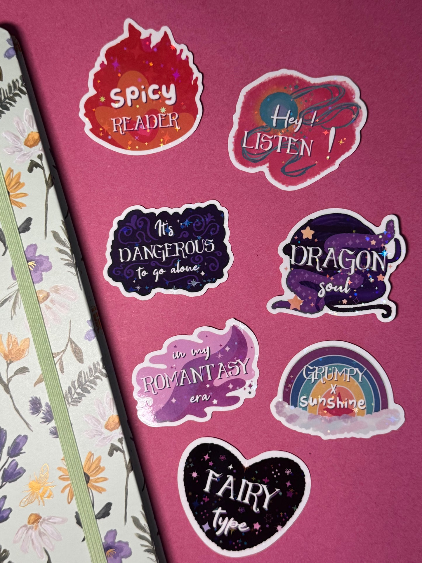 Booklovers 1 - STICKER L holo star (7 modèles)