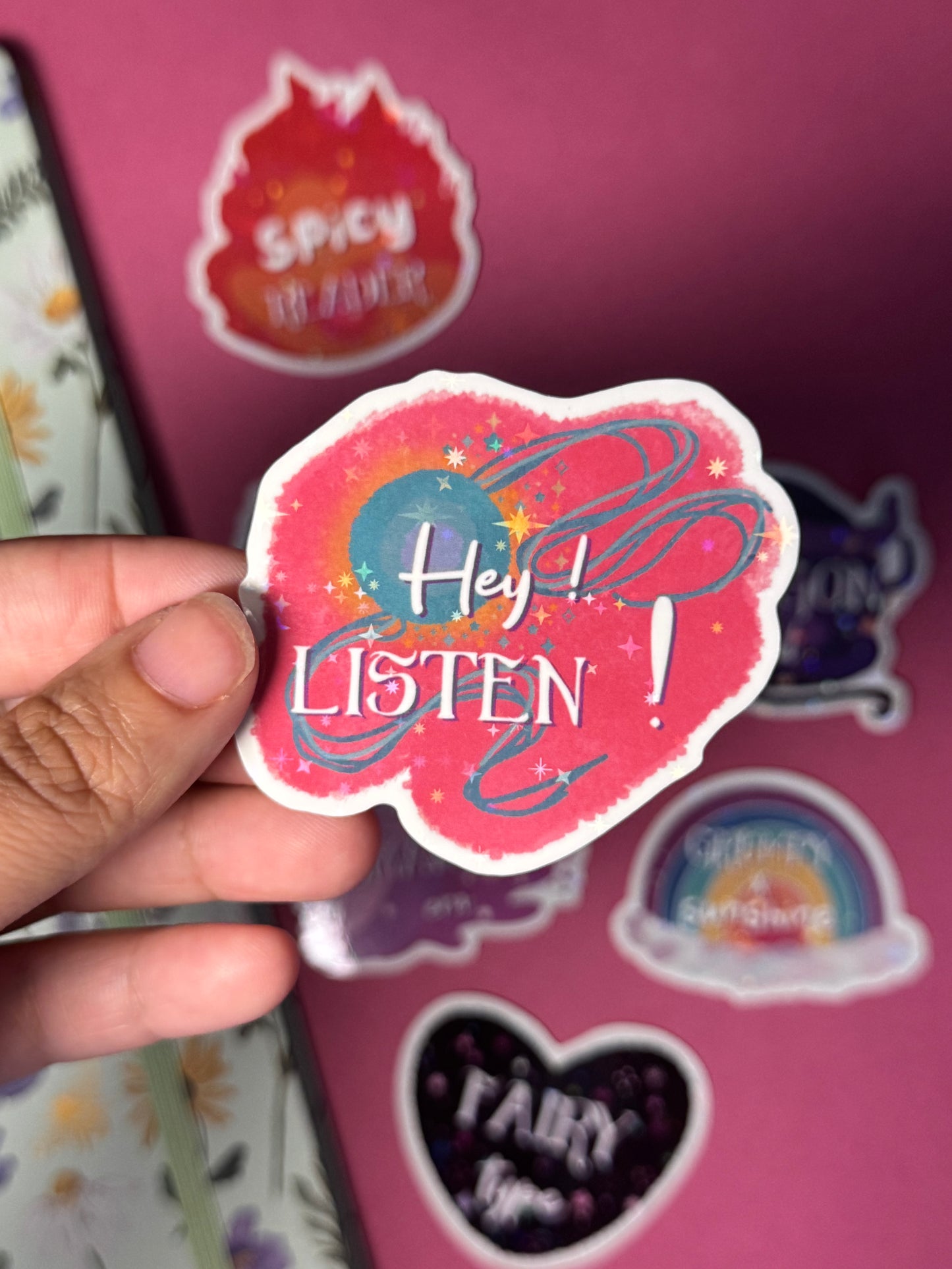 Booklovers 1 - STICKER L holo star (7 modèles)