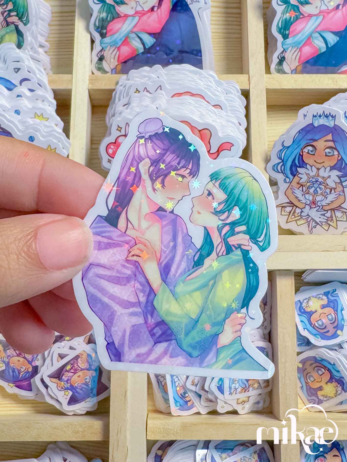 Mao Mao - STICKER L holo star (2 modèles)