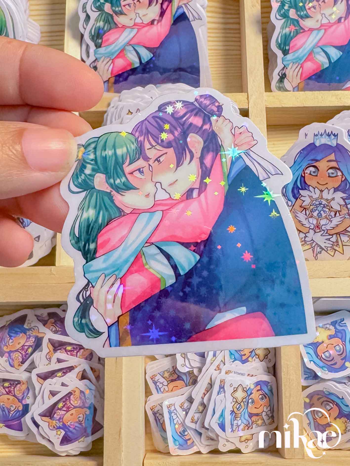 Mao Mao - STICKER L holo star (2 modèles)