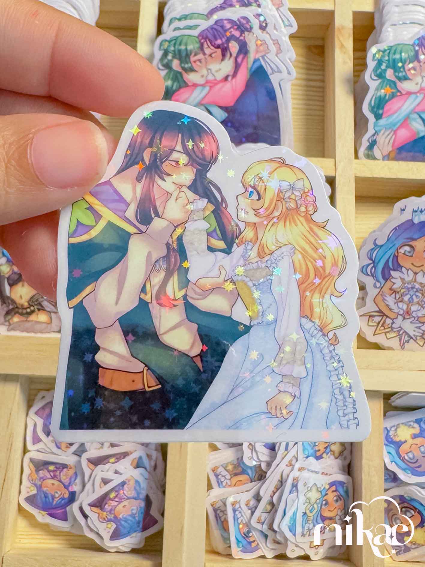 Athie/Athanasia - STICKER L holo star (5 modèles)