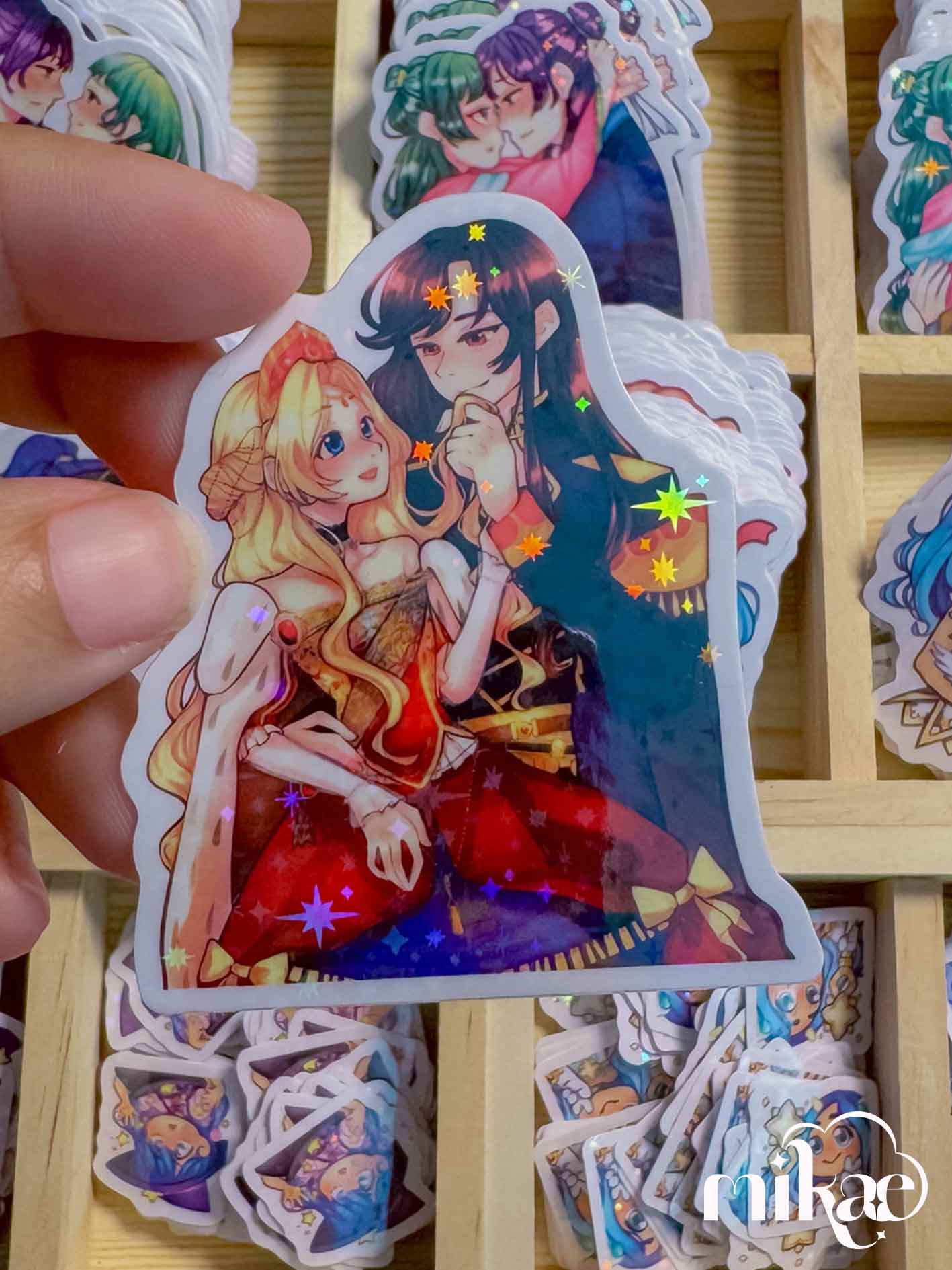 Athie/Athanasia - STICKER L holo star (5 modèles)