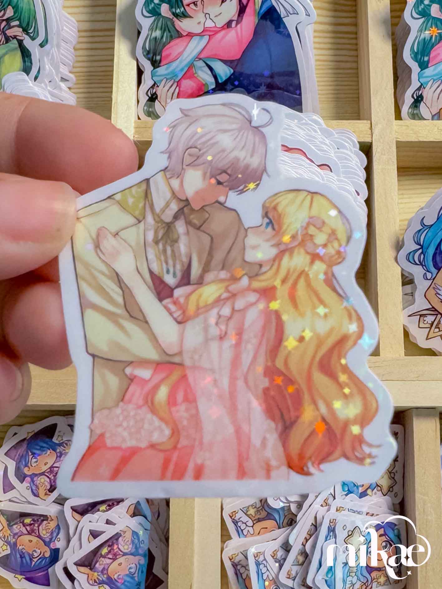 Athie/Athanasia - STICKER L holo star (5 modèles)