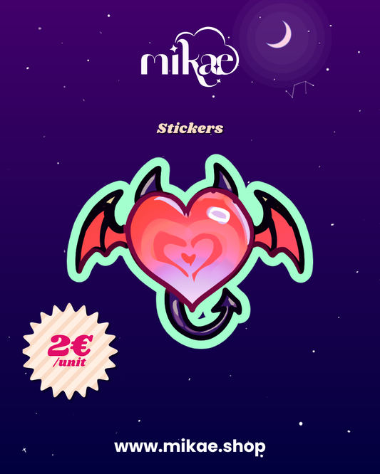 [Kwin - Remora] Stickers Coeur-souris - édition Halloween 2026 *préco*
