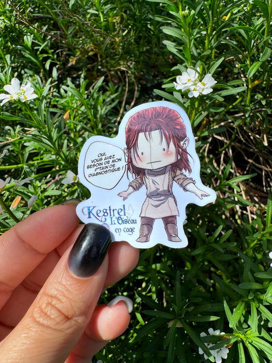 [Cha Wolf - Kestrel] Sticker S "Oui vous avez besoin de mon p*tain de diagnostique !"
