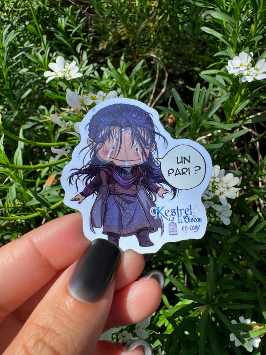 [Cha Wolf - Kestrel] Sticker S "Un pari ?"