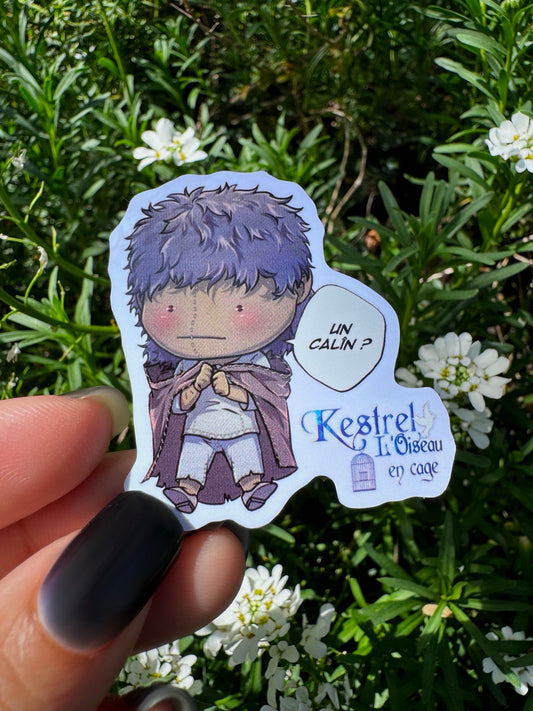 [Cha Wolf - Kestrel] Sticker S "Un câlin ?"
