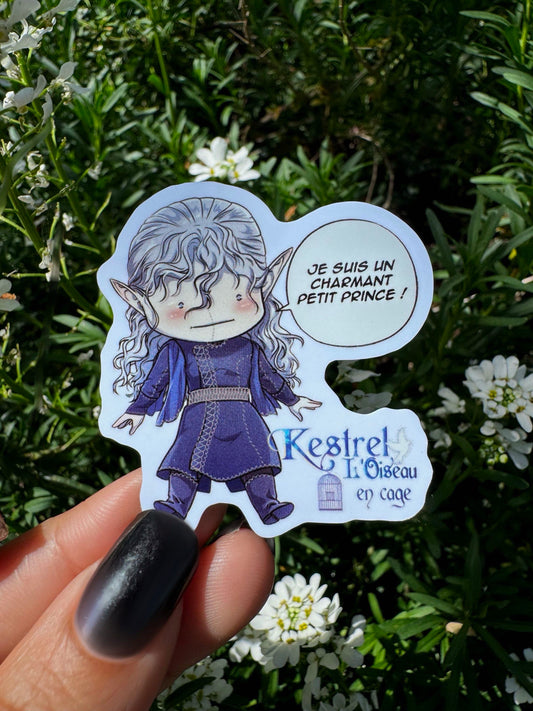 [Cha Wolf - Kestrel] Sticker S "Je suis un charmant petit prince !"