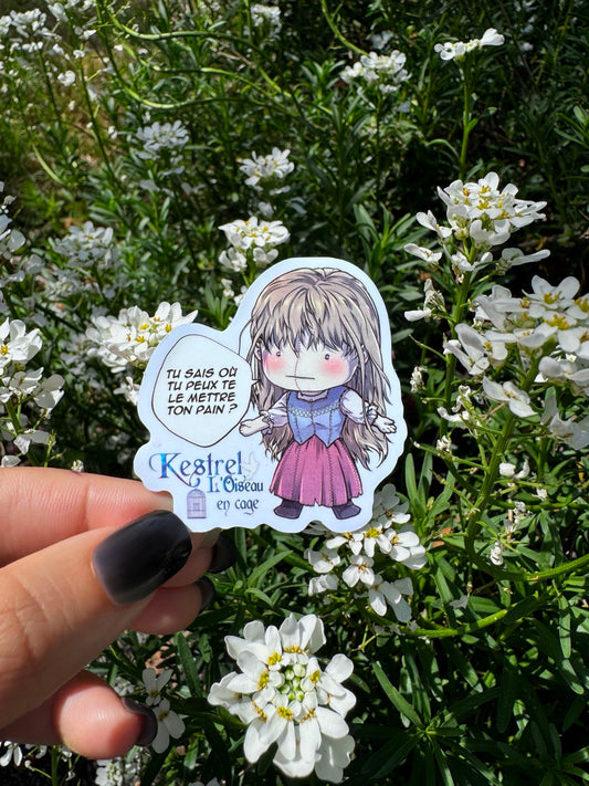 [Cha Wolf - Kestrel] Sticker S "Tu sais où tu peux te le mettre ton pain ?"
