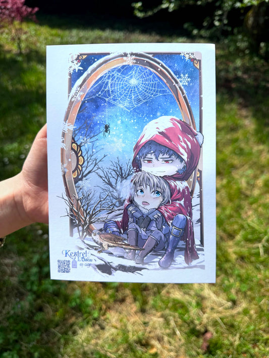 [Cha Wolf - Kestrel] Print A5 "Winter"