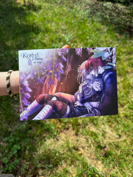 [Cha Wolf - Kestrel] Print A5 "Back hug"