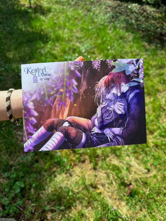 [Cha Wolf - Kestrel] Print A5 "Back hug"