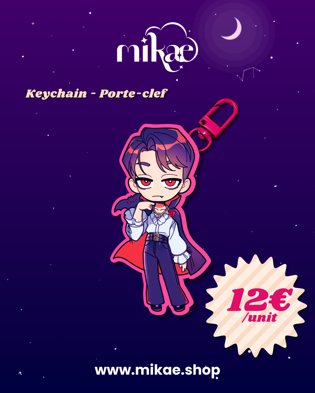 [Kwin - Remora] Porte-clef Vampire - édition Halloween 2026 *préco*