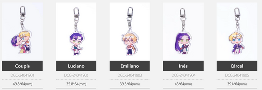 *preorder* [The Broken Ring] Acrylic Keychain - Lot de 5 / Mikae x DCC ENT