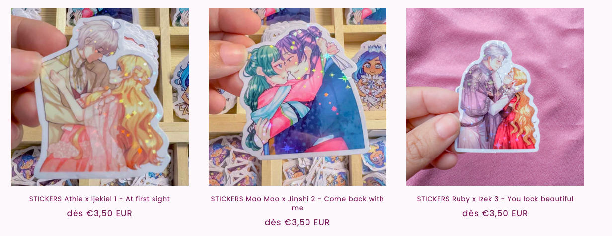 DEAL : 5 STICKERS pour 15,00€