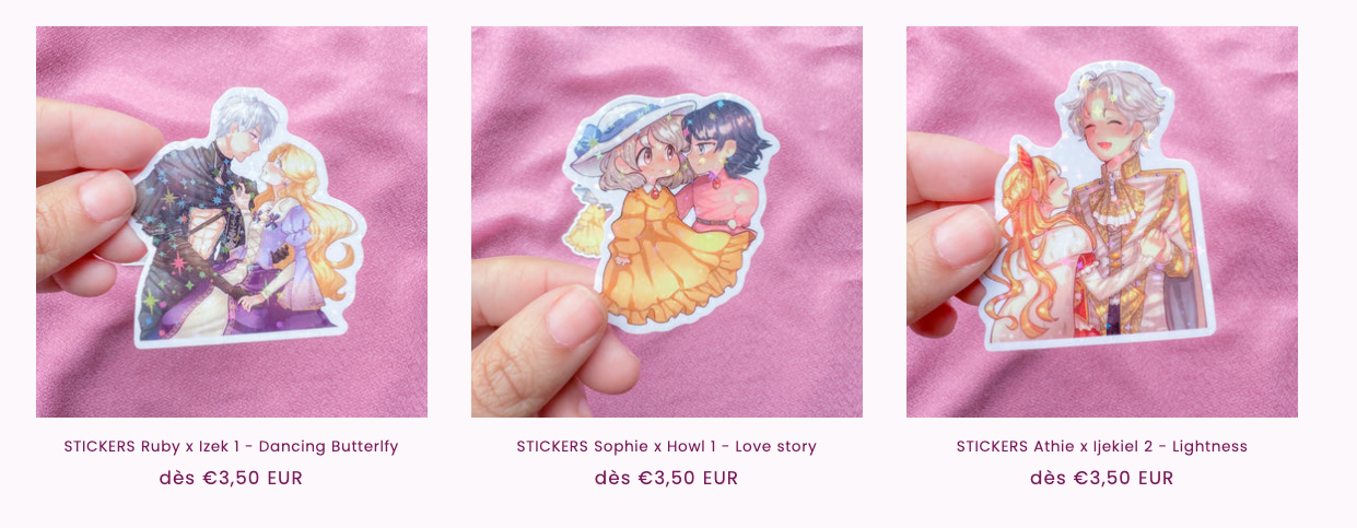 DEAL : 5 STICKERS pour 15,00€