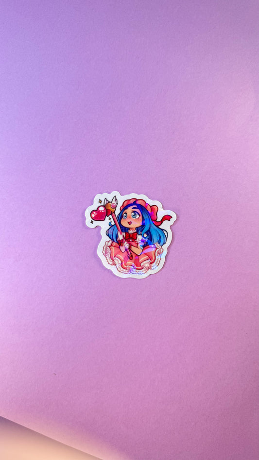 OC Chasseuse de cartes - STICKERS (≠ formats)