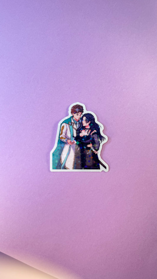 [La Guerre des Ombres] STICKERS - Couple 1 (≠ formats) / Éditions Bookmark x Mikae