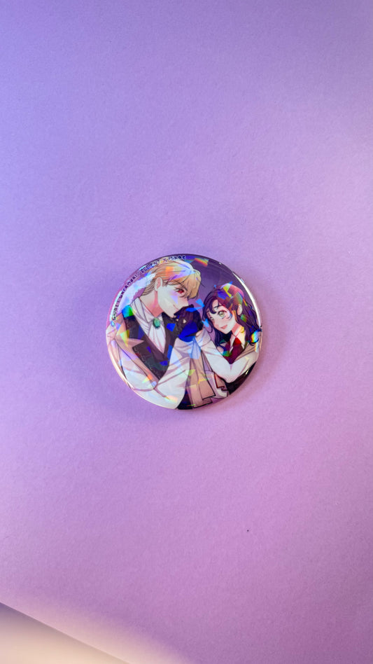 [I Don’t Trust my Twin] BADGE PINS ROND - Laurencia 3 (≠ formats) / DCC ENT x Mikae