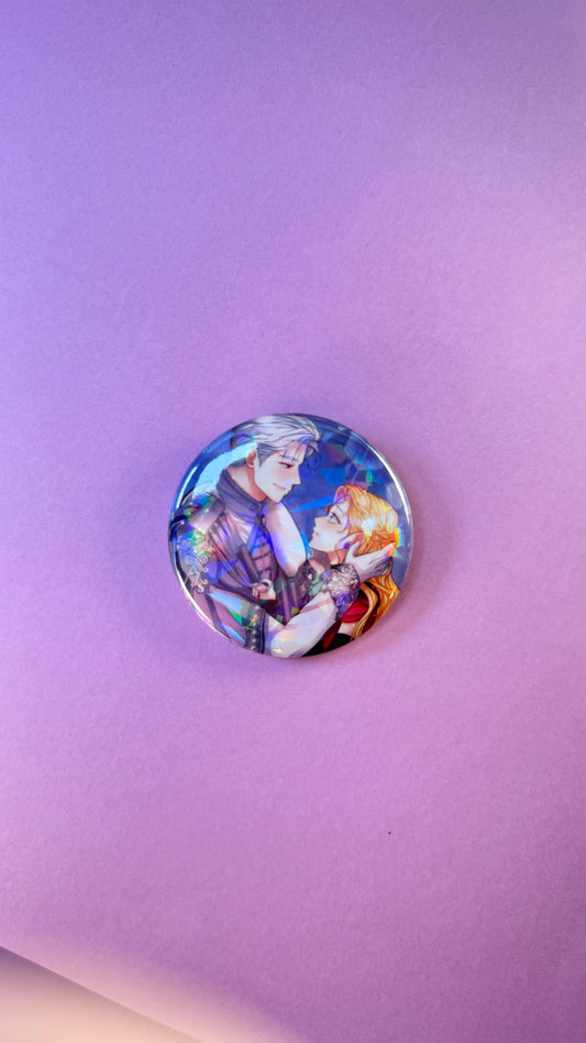 BADGE PINS ROND - Rudbeckia 3 (≠ formats)