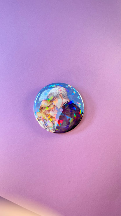 BADGE PINS ROND - Rudbeckia 2 (≠ formats)