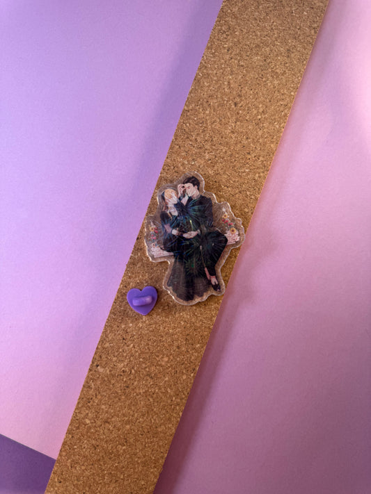 [L'Empire des Ouragans] PINS ACRYLIQUE - Shamar / Alexiane de Lys x Mikae