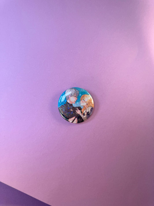 BADGE PINS ROND - Rudbeckia 1 (≠ formats)