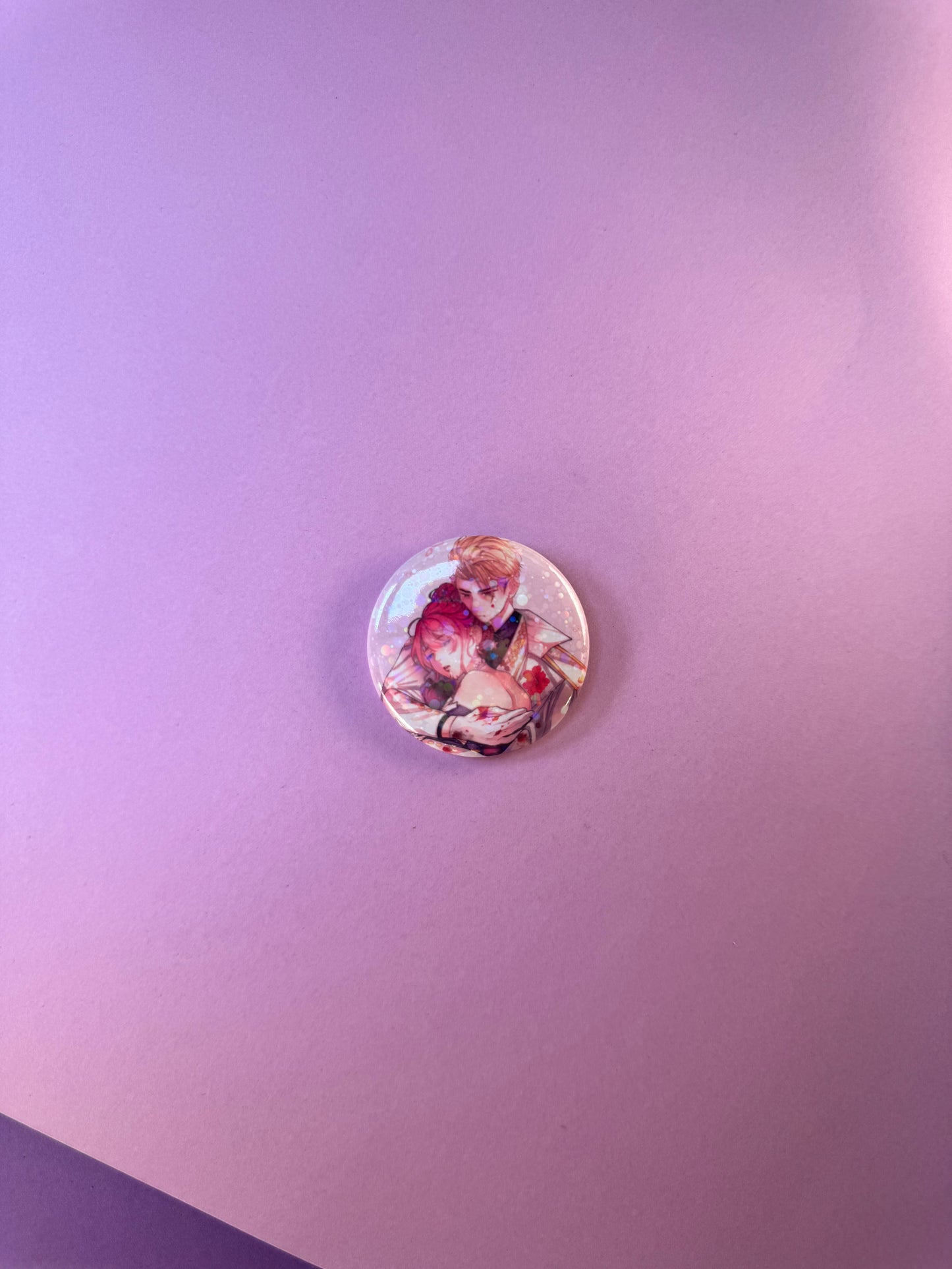 BADGE PINS ROND - Pénélope (≠ formats)