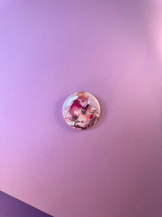 BADGE PINS ROND - Pénélope (≠ formats)