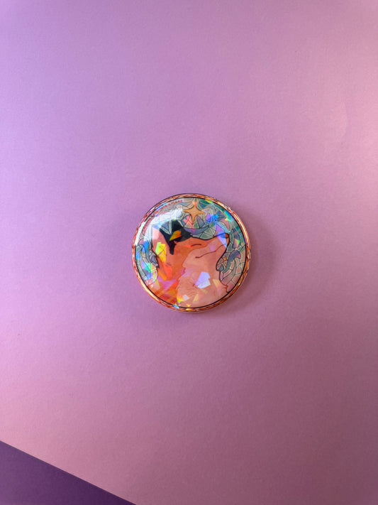 [La Guerre des Ombres] BADGE PINS ROND - Forgeflamme (≠ formats) / Éditions Bookmark x Mikae