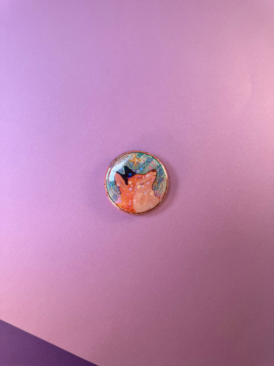 [La Guerre des Ombres] BADGE PINS ROND - Forgeflamme (≠ formats) / Éditions Bookmark x Mikae