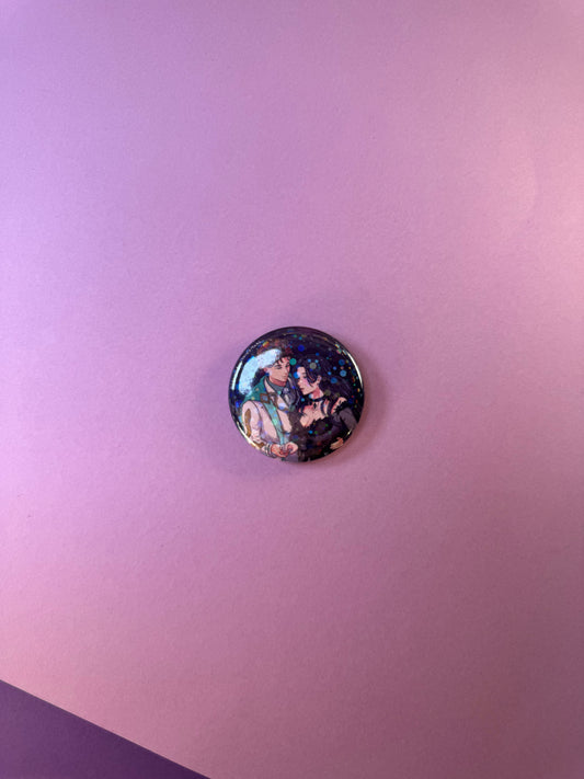 [La Guerre des Ombres] BADGE PINS ROND - Couple 1 (≠ formats) / Éditions Bookmark x Mikae