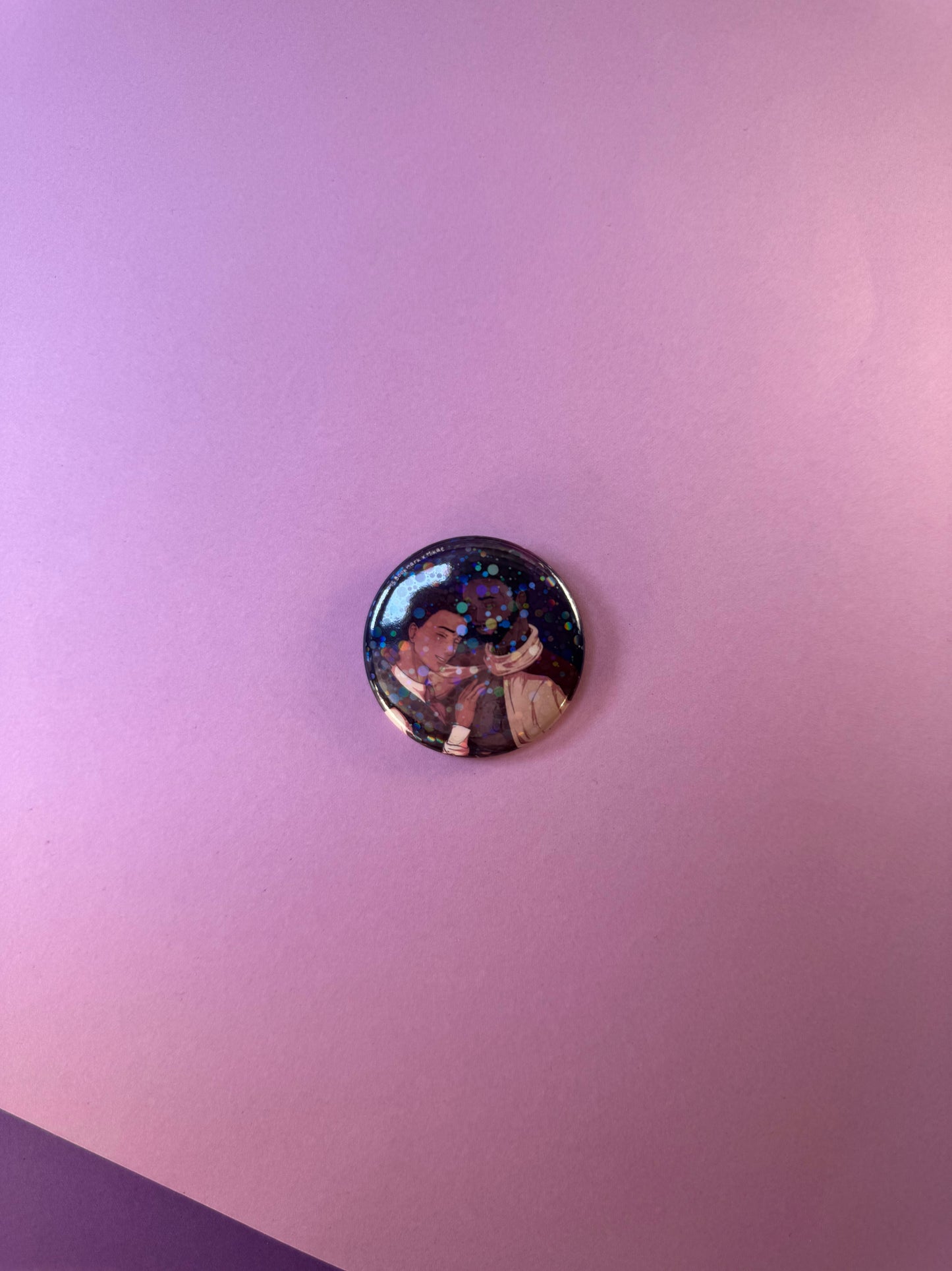 [La Guerre des Ombres] BADGE PINS ROND - Couple 2 (≠ formats) / Éditions Bookmark x Mikae