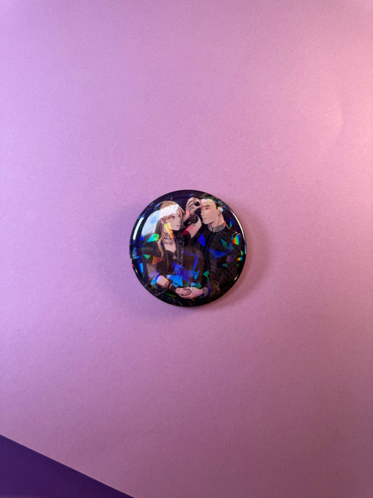 [L'Empire des Ouragans] BADGE PINS ROND - Shamar (≠ formats) / Éditions Bookmark x Mikae