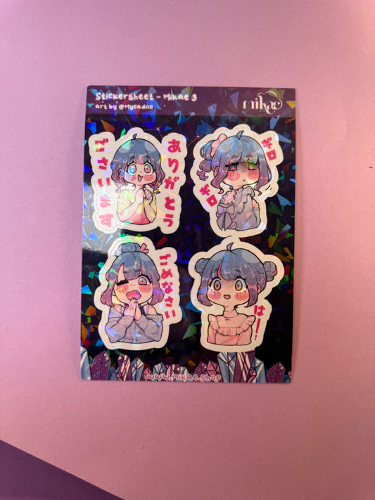 STICKERSHEET A6 - Mikae 3