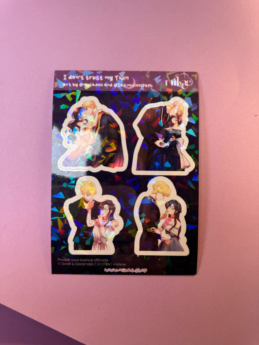 [I Don’t Trust my Twin] STICKERSHEET A6 - Twin / DCC ENT x Mikae