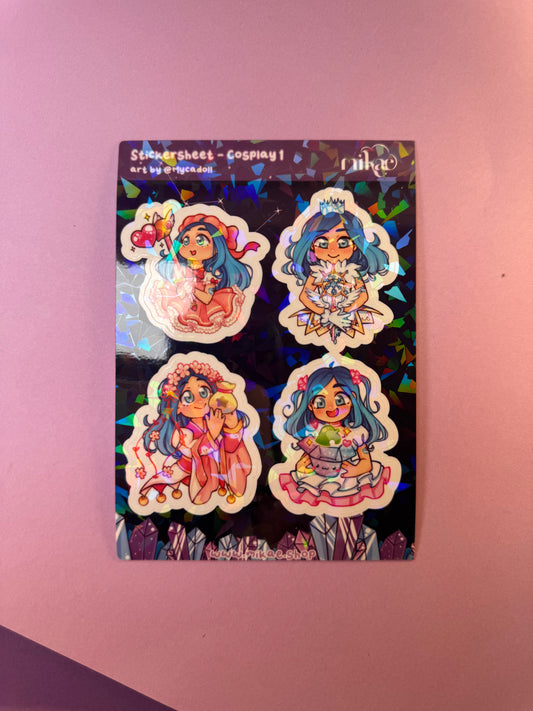 STICKERSHEET A6 - Cosplay 1