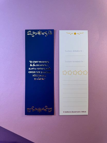 [La Guerre des Ombres] MP - "Si c'est vraiment la fin du monde…" / Éditions Bookmark x Mikae