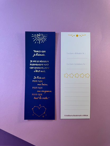 [La Guerre des Ombres] MP - "Parce que je l'aimais…" / Éditions Bookmark x Mikae