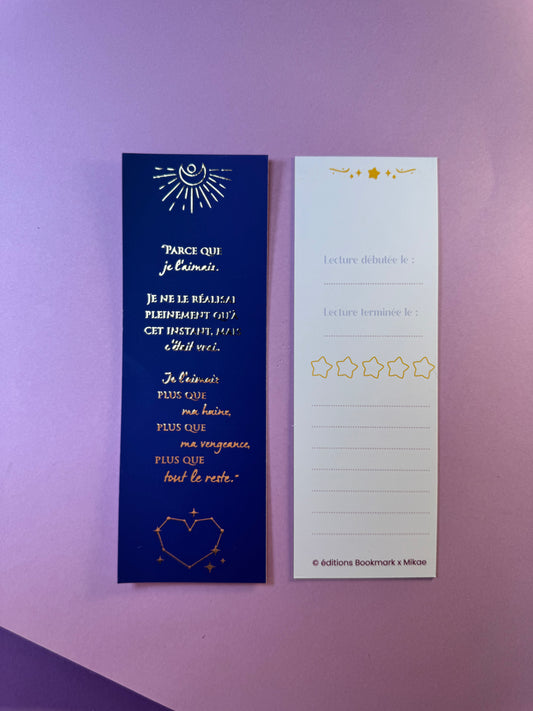 [La Guerre des Ombres] MP - "Parce que je l'aimais…" / Éditions Bookmark x Mikae